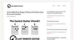 Desktop Screenshot of lastminuteguitar.com