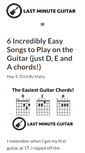 Mobile Screenshot of lastminuteguitar.com